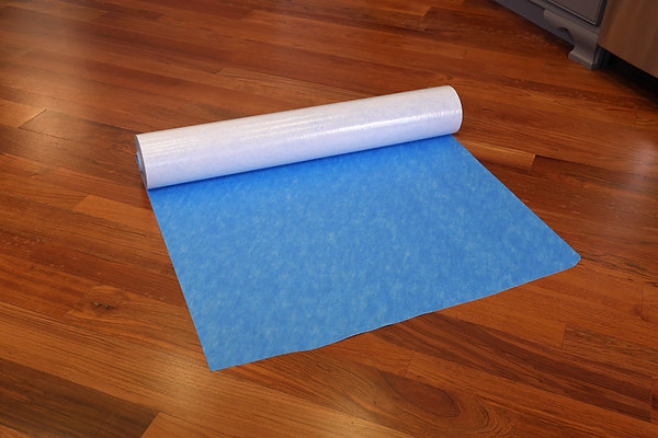 Roll of Polysols original blue surface protection