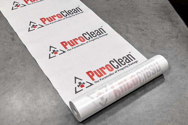 Puroclean branded temporary surface protection