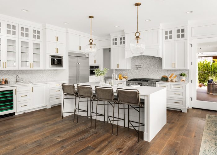 Beautiful,Kitchen,In,New,Farmhouse,Style,Luxury,Home,,With,White